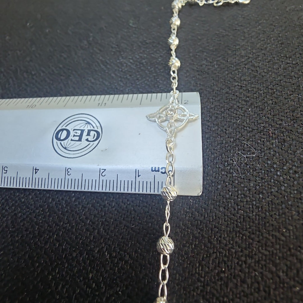 PULSERA TEJIDO ESPECIAL PLATA .925 18 CM 2.8 GR (NUEVO)