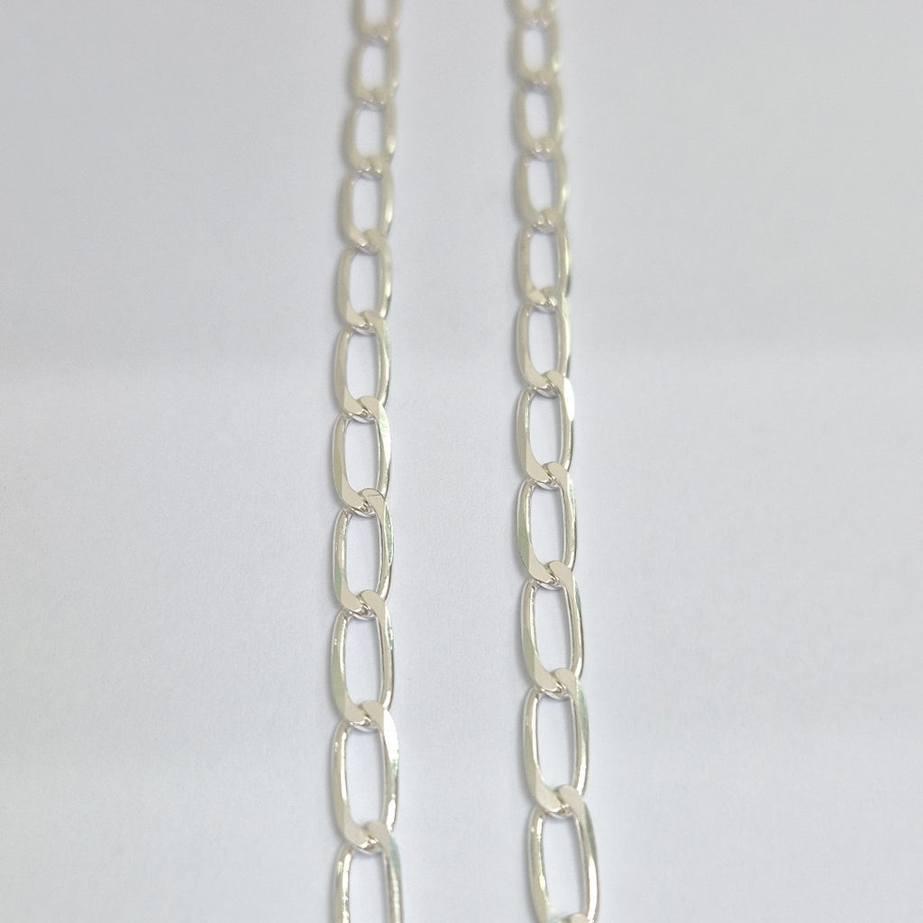 CADENA TEJIDO ESLABONES PLATA .925 55 CM 10.4 GR (NUEVO)
