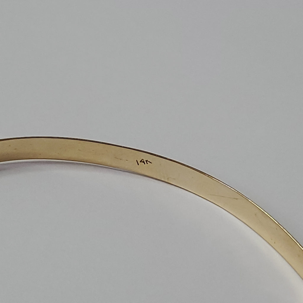 PULSERA RIGIDA ORO 14 K 6.5 GRMS (SEMINUEVO)