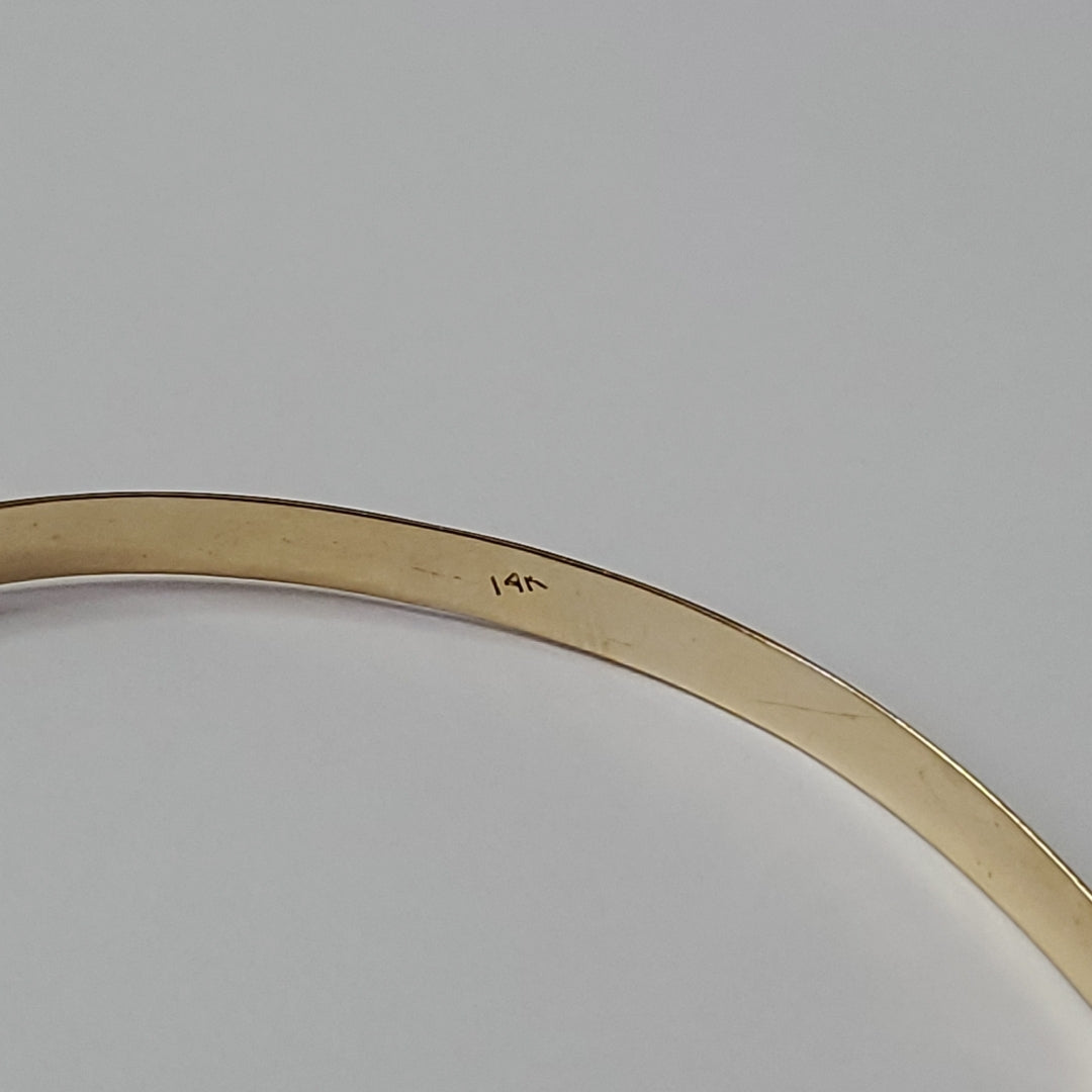 PULSERA RIGIDA ORO 14 K 6.5 GRMS (SEMINUEVO)