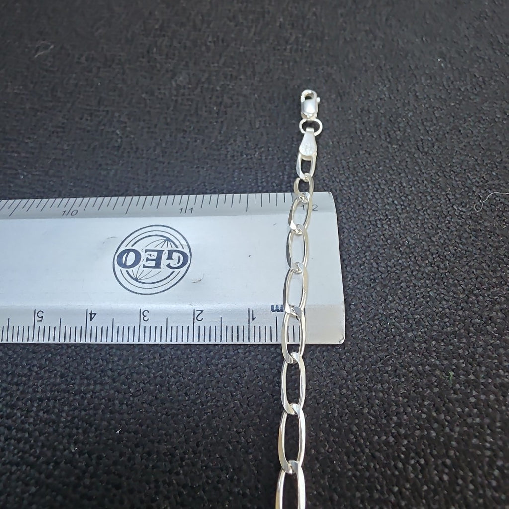 CADENA TEJIDO ESLABONES PLATA .925 60 CM 10.7 GR (NUEVO)