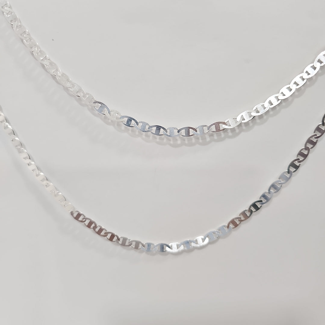 CADENA TEJIDO GUCHI PLATA .925 60 CM 9.1 GR (NUEVO)