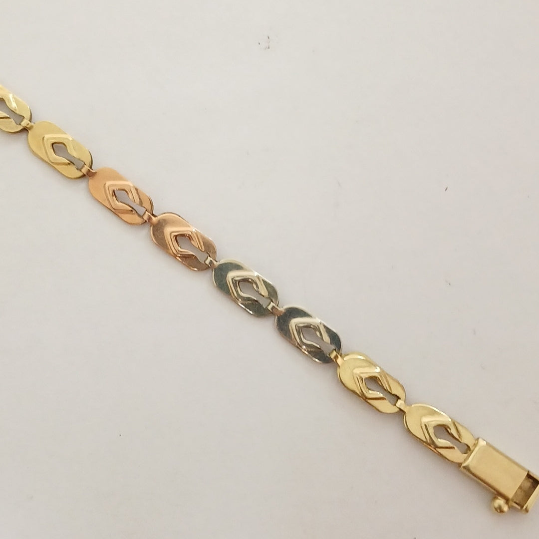 PULSERA ORO, ORO COMBINADO 14 K 5.3 GRMS (SEMINUEVO)