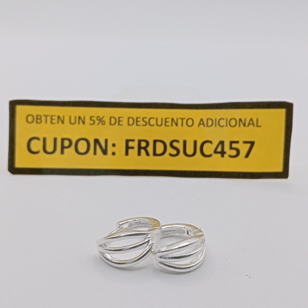 HUGGIES PLATA .925 2.7 GR (NUEVO)