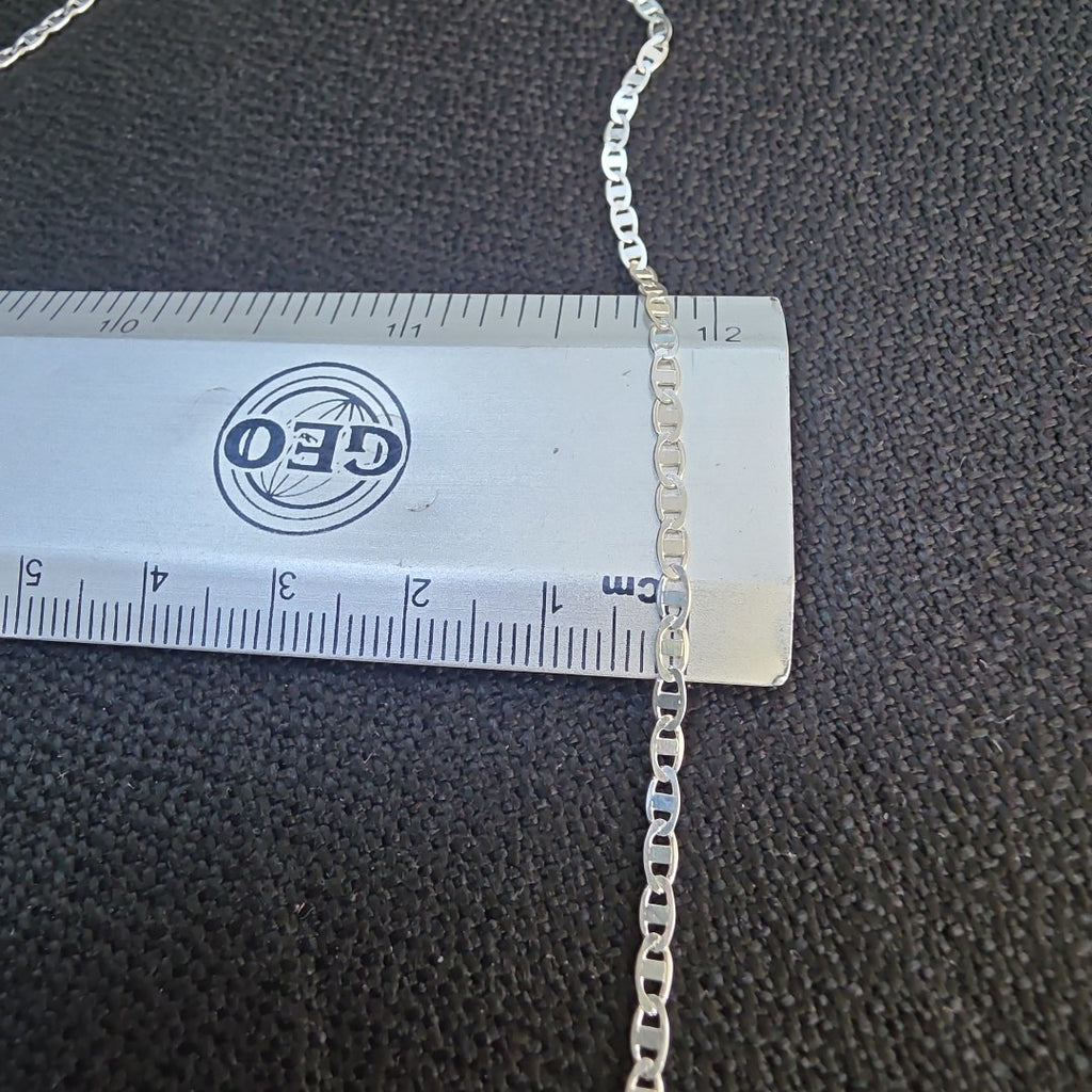 CADENA TEJIDO ESPEJO PLATA .925 55 CM 4 GR (NUEVO)