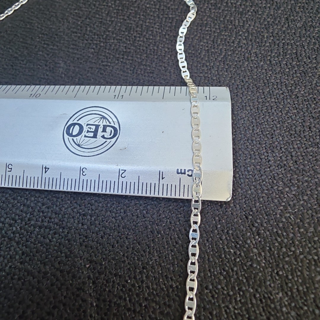 CADENA TEJIDO ESPEJO PLATA .925 55 CM 4 GR (NUEVO)