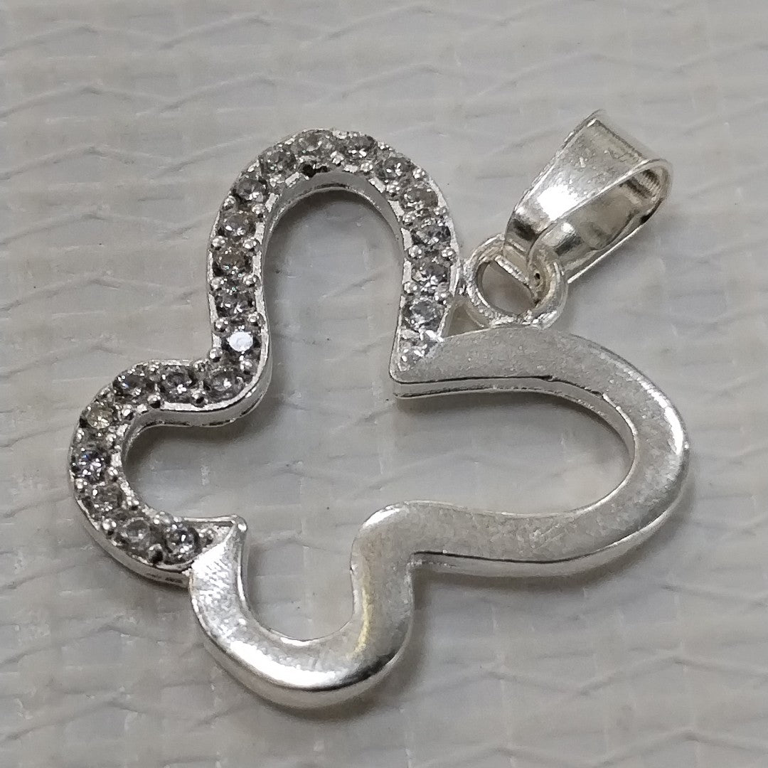 DIJE MARIPOSA C/CIRCONIAS PLATA .925 2.3 GR (NUEVO)