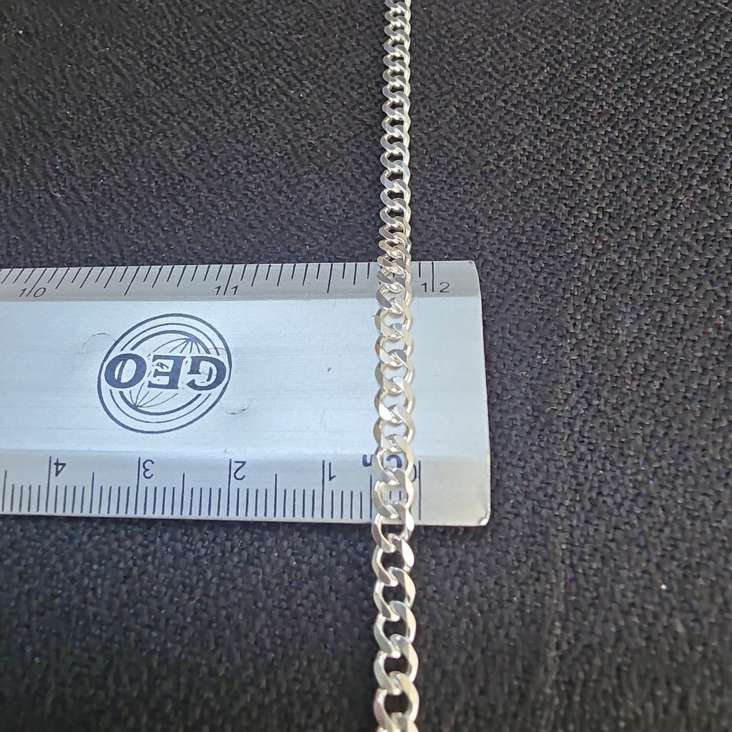 CADENA TEJIDO BARBADO PLATA .925 60 CM 13.7 GR (NUEVO)