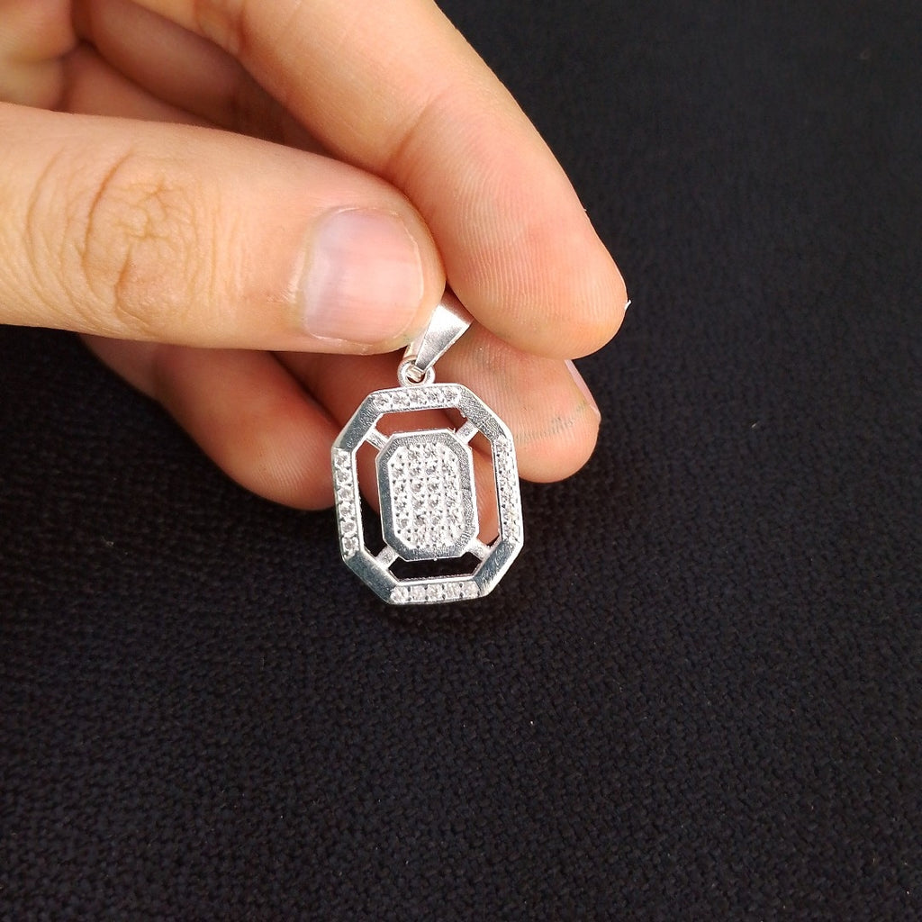 DIJE C/CIRCONIAS PLATA .925 3.4 GR (NUEVO)