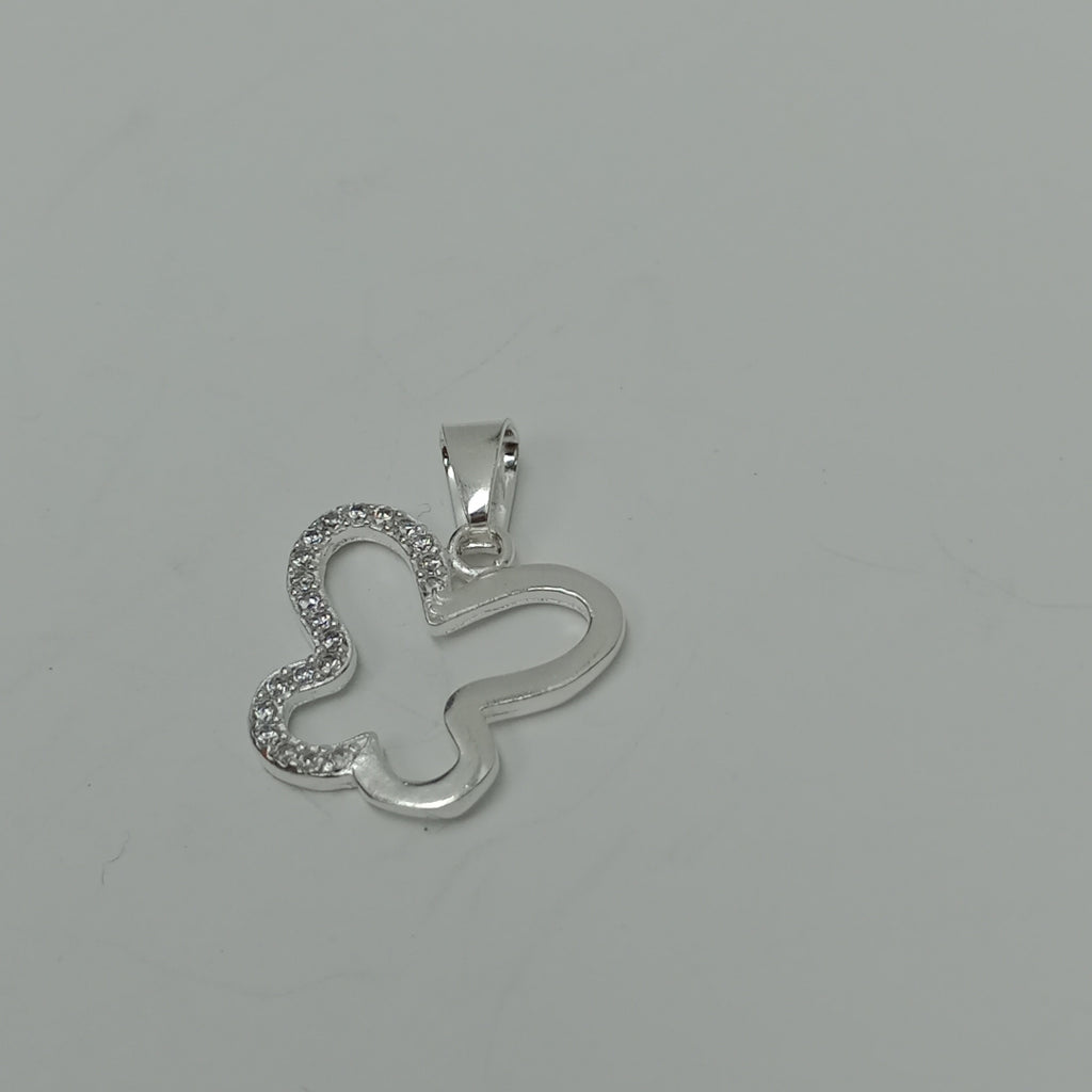 DIJE MARIPOSA C/CIRCONIAS PLATA .925 2.4 GR (NUEVO)