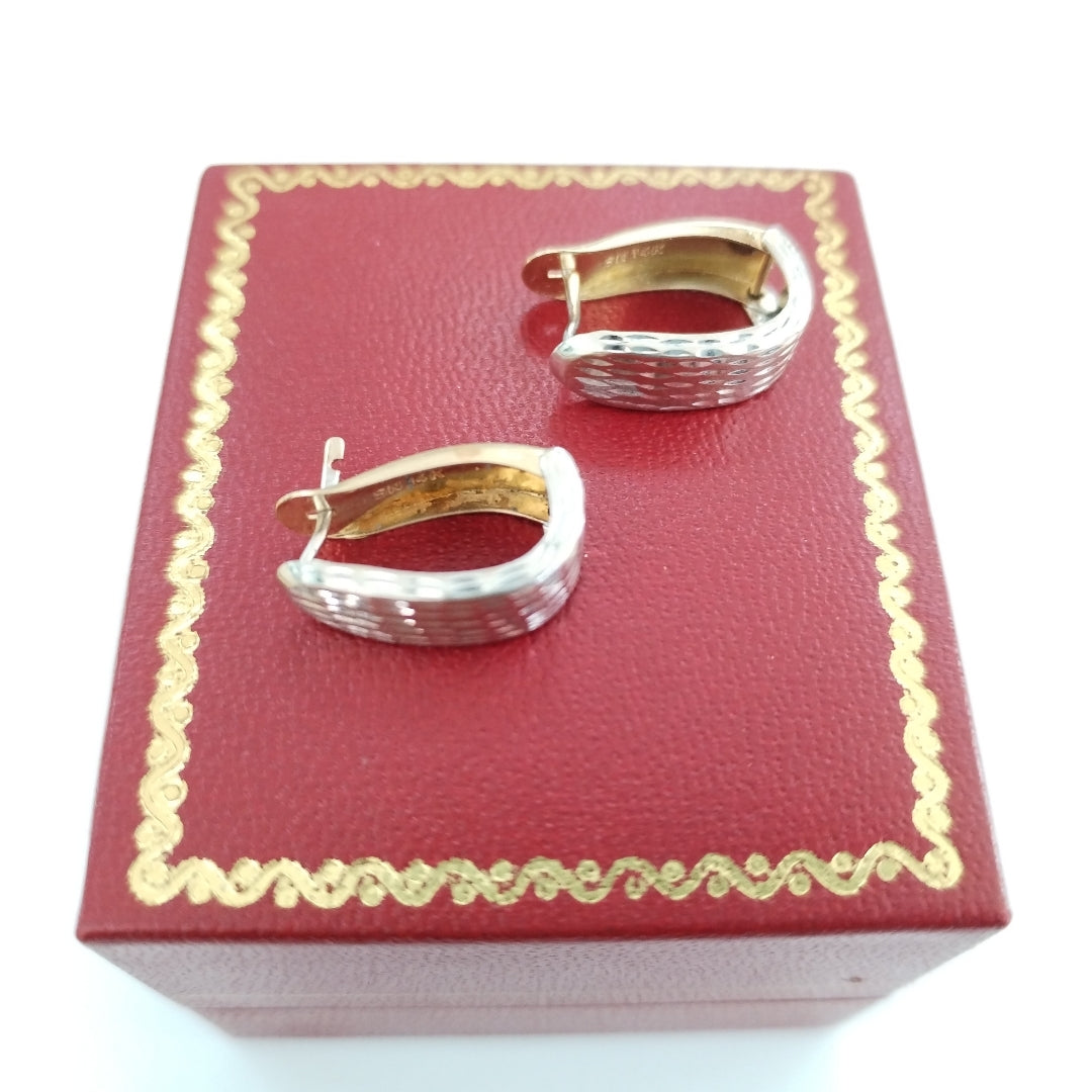 ARETES PAR ORO 14 K 1,80 GRMS (SEMINUEVO)