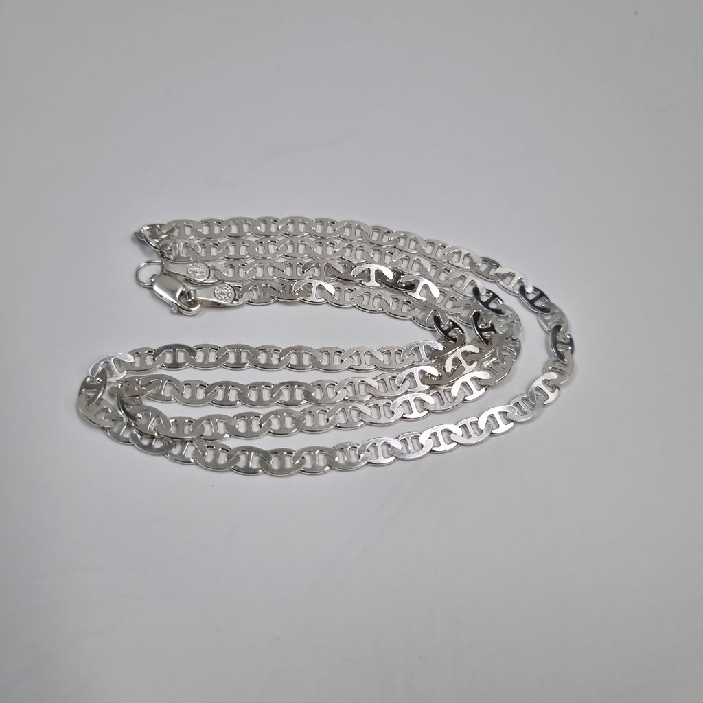 CADENA TEJIDO GUCHI PLATA .925 55 CM 12.9 GR (NUEVO)