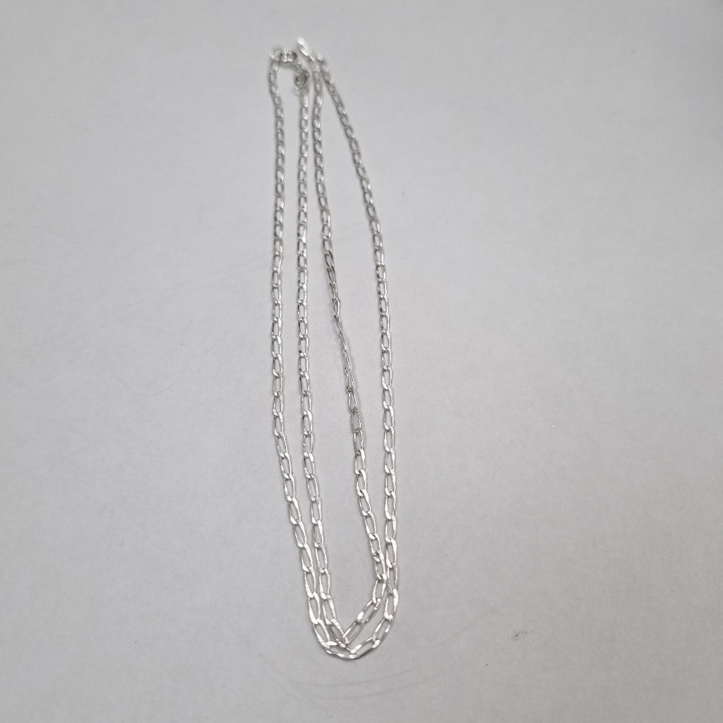 CADENA TEJIDO ESLABONES PLATA .925 60 CM 2.7 GR (NUEVO)