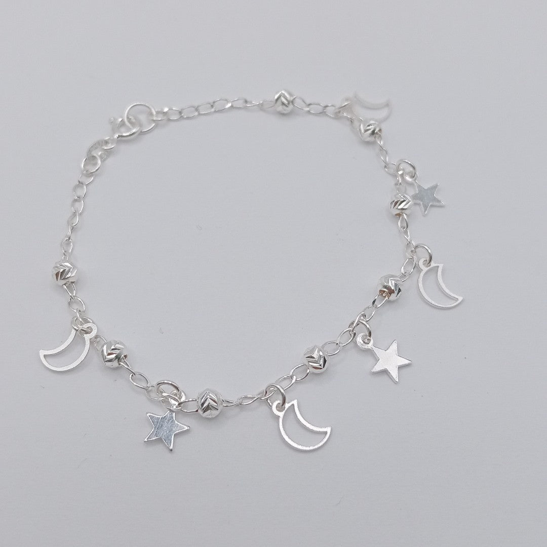 PULSERA TEJIDO TEJIDO ESPECIAL PLATA .925 18 CM 3.1 GR (NUEVO)