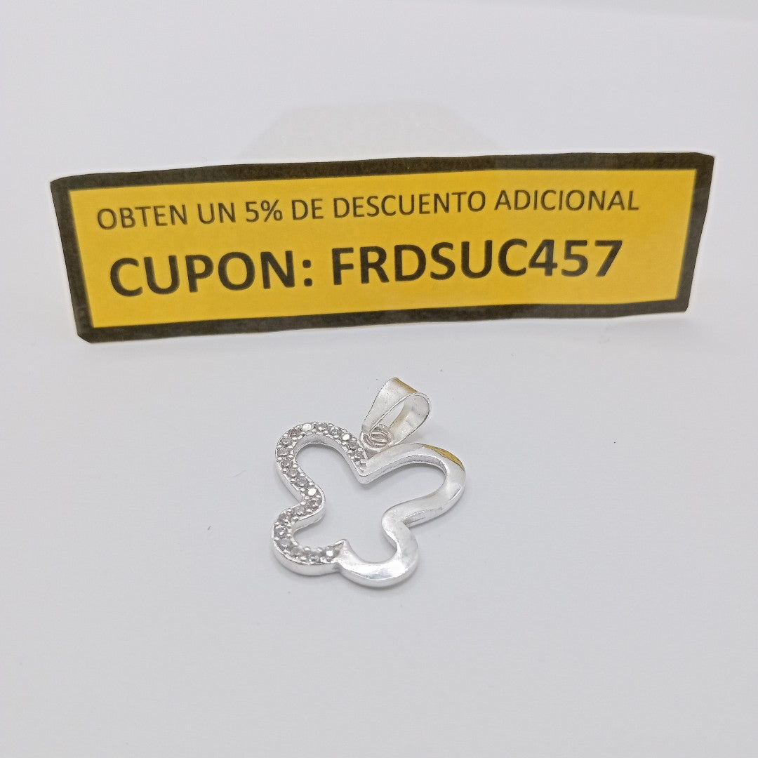 DIJE MARIPOSA C/CIRCONIAS PLATA .925 2.4 GR (NUEVO)