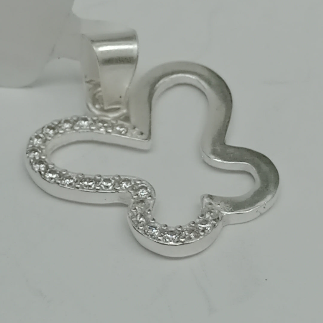 DIJE MARIPOSA C/CIRCONIAS PLATA .925 2.3 GR (NUEVO)