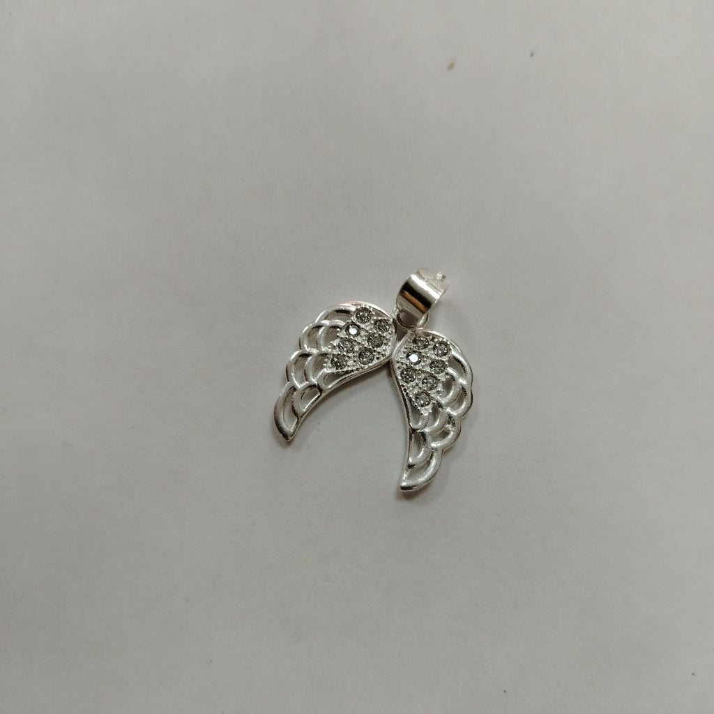 DIJE ALAS C/CIRCONIAS PLATA .925 2.4 GR (NUEVO)