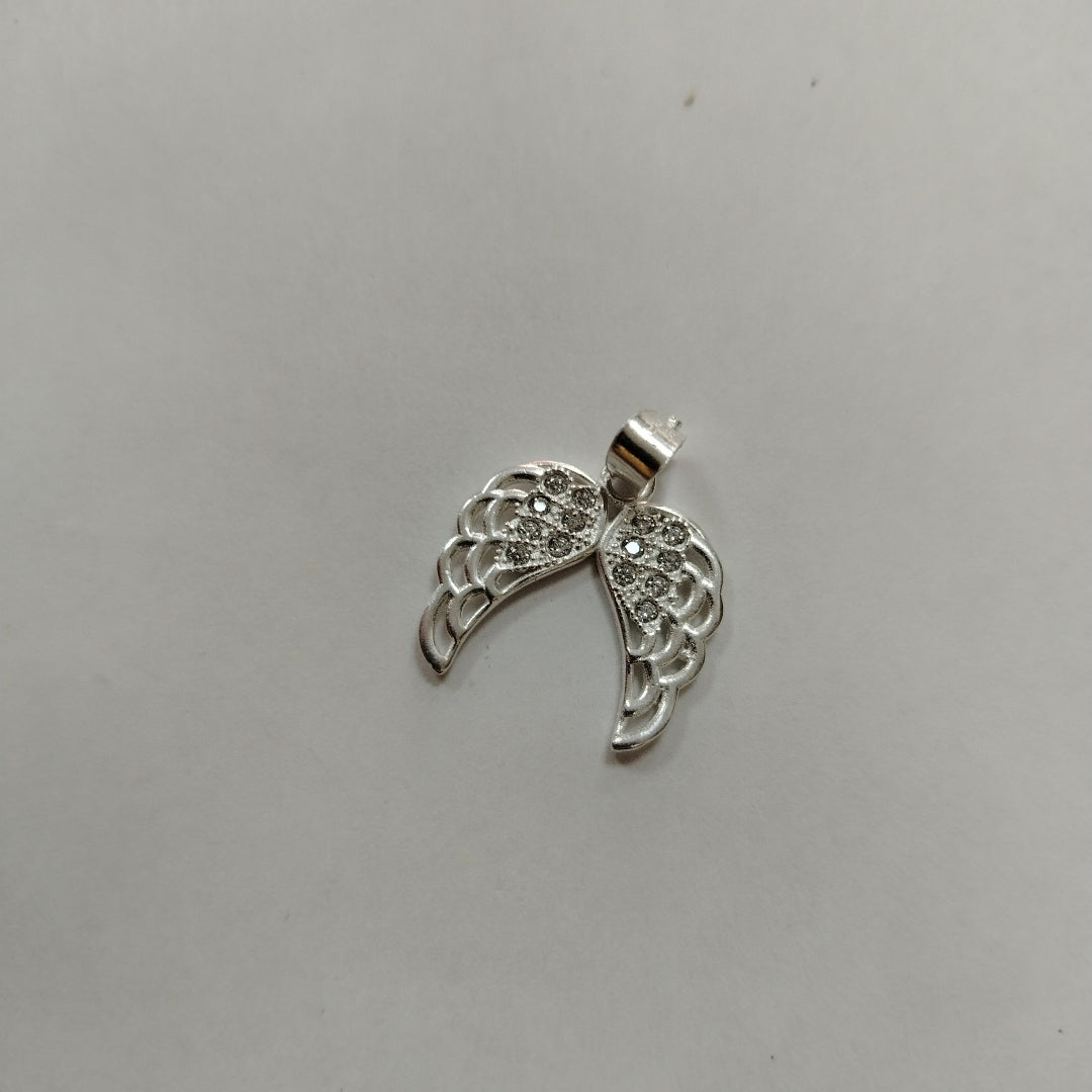 DIJE ALAS C/CIRCONIAS PLATA .925 2.4 GR (NUEVO)