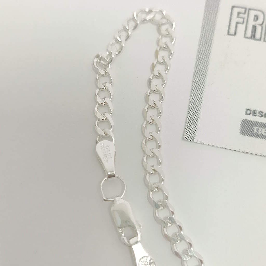 CADENA TEJIDO BARBADO PLATA .925 60 CM 12.8 GR (NUEVO)