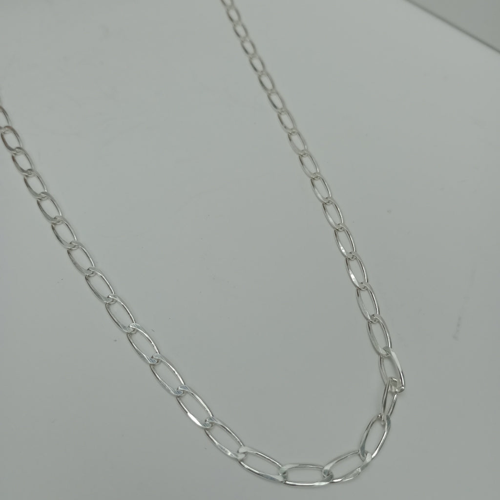 CADENA TEJIDO ESLABONES PLATA .925 55 CM 10 GR (NUEVO)