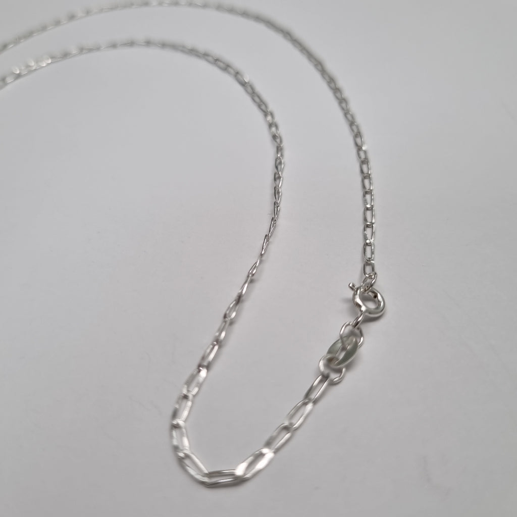 CADENA TEJIDO ESLABONES PLATA .925 60 CM 2.7 GR (NUEVO)