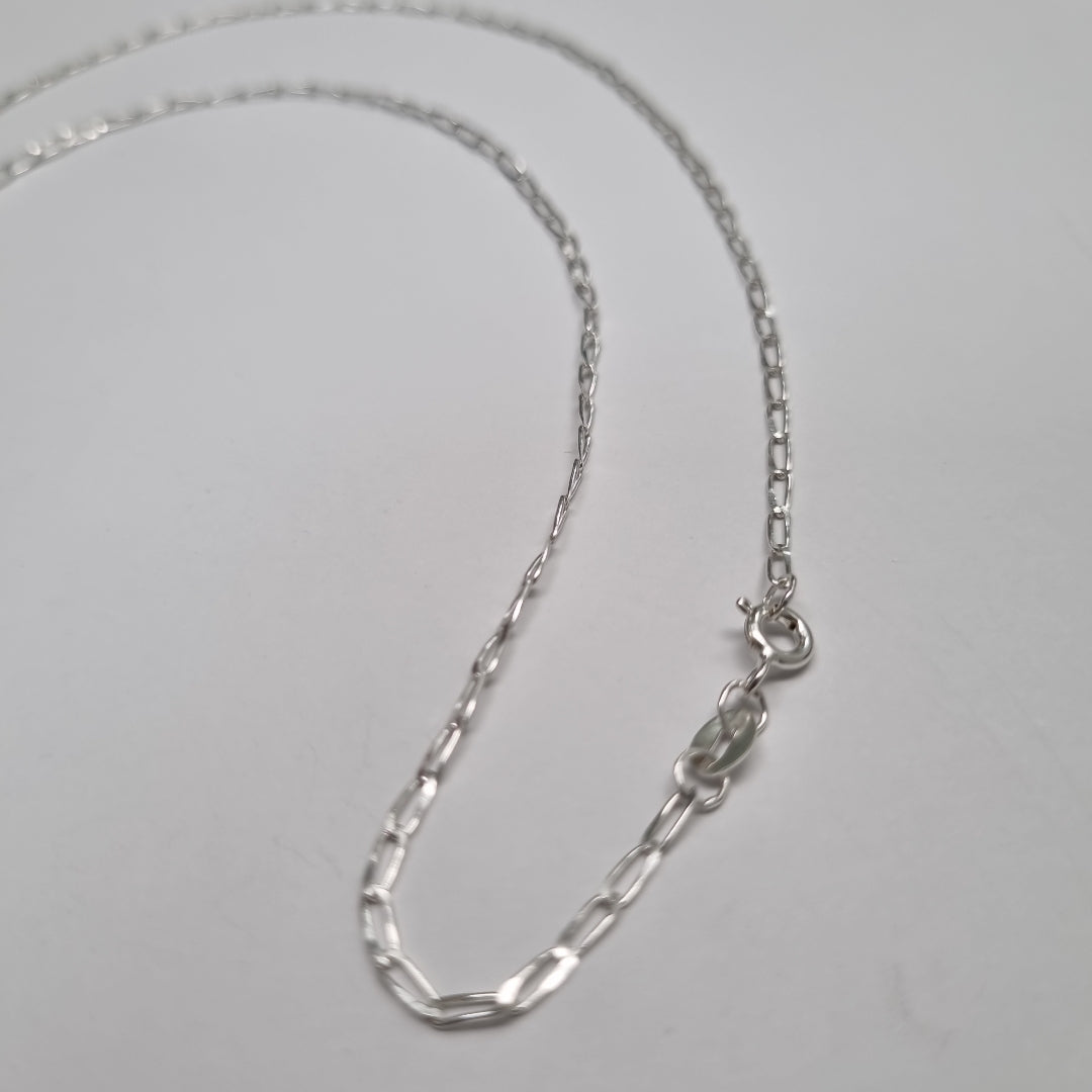 CADENA TEJIDO ESLABONES PLATA .925 60 CM 2.7 GR (NUEVO)
