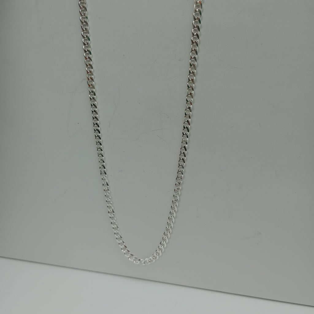 CADENA TEJIDO BARBADO PLATA .925 55 CM 12.8 GR (NUEVO)