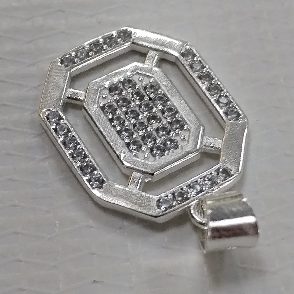 DIJE C/CIRCONIAS PLATA .925 3.5 GR (NUEVO)