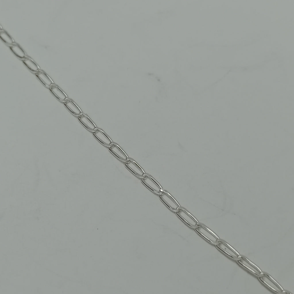 CADENA TEJIDO ESLABONES PLATA .925 60 CM 2.9 GR (NUEVO)
