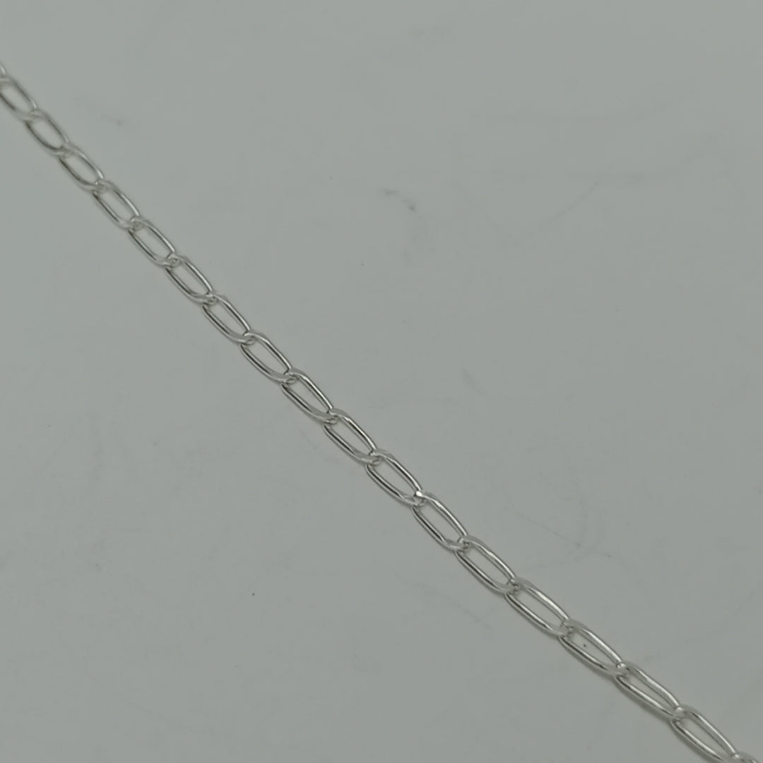 CADENA TEJIDO ESLABONES PLATA .925 60 CM 2.9 GR (NUEVO)