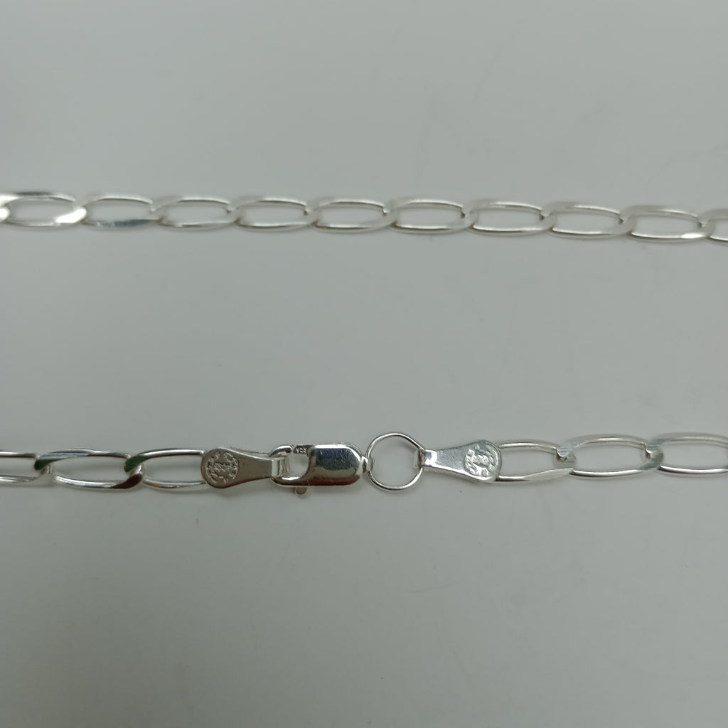 CADENA TEJIDO ESLABONES PLATA .925 55 CM 10.3 GR (NUEVO)