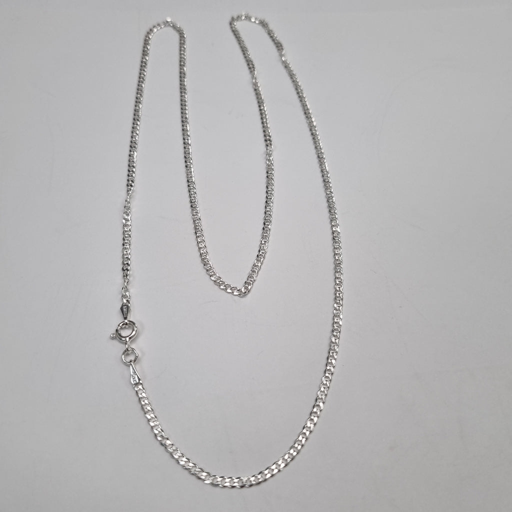 CADENA TEJIDO BARBADO PLATA .925 60 CM 5.7 GR (NUEVO)