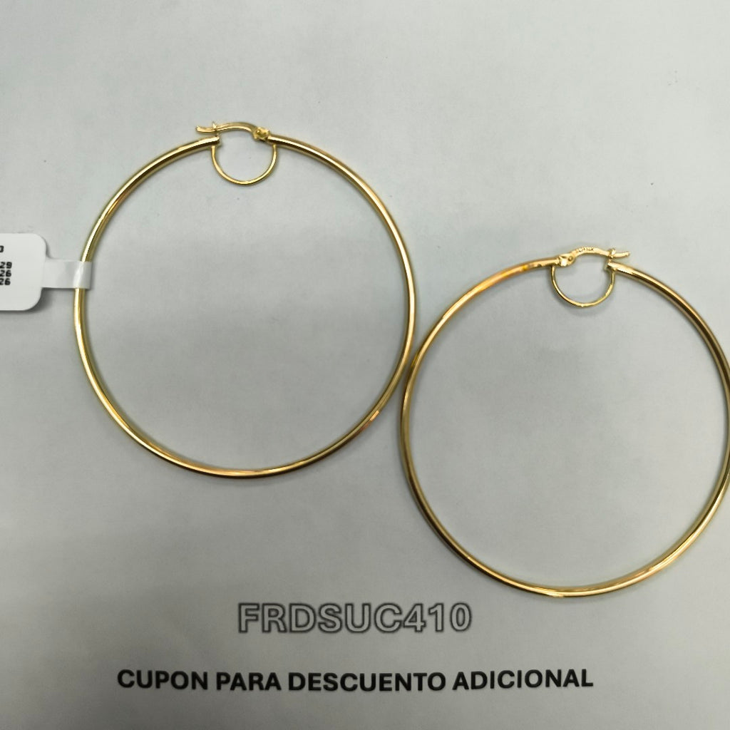ARRACADAS PAR ORO 14 K 3,70 GRMS (SEMINUEVO)