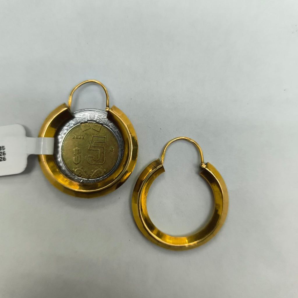 ARRACADAS PAR ORO 18 K 4.5 GRMS (SEMINUEVO)