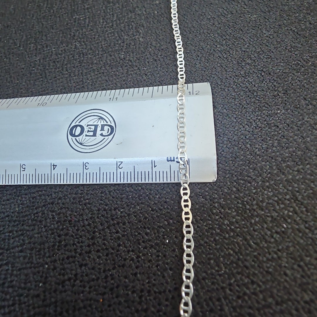 CADENA TEJIDO GUCHI PLATA .925 60 CM 3.7 GR (NUEVO)