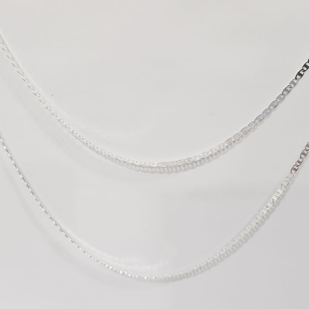 CADENA TEJIDO ESPEJO PLATA .925 60 CM 4.2 GR (NUEVO)