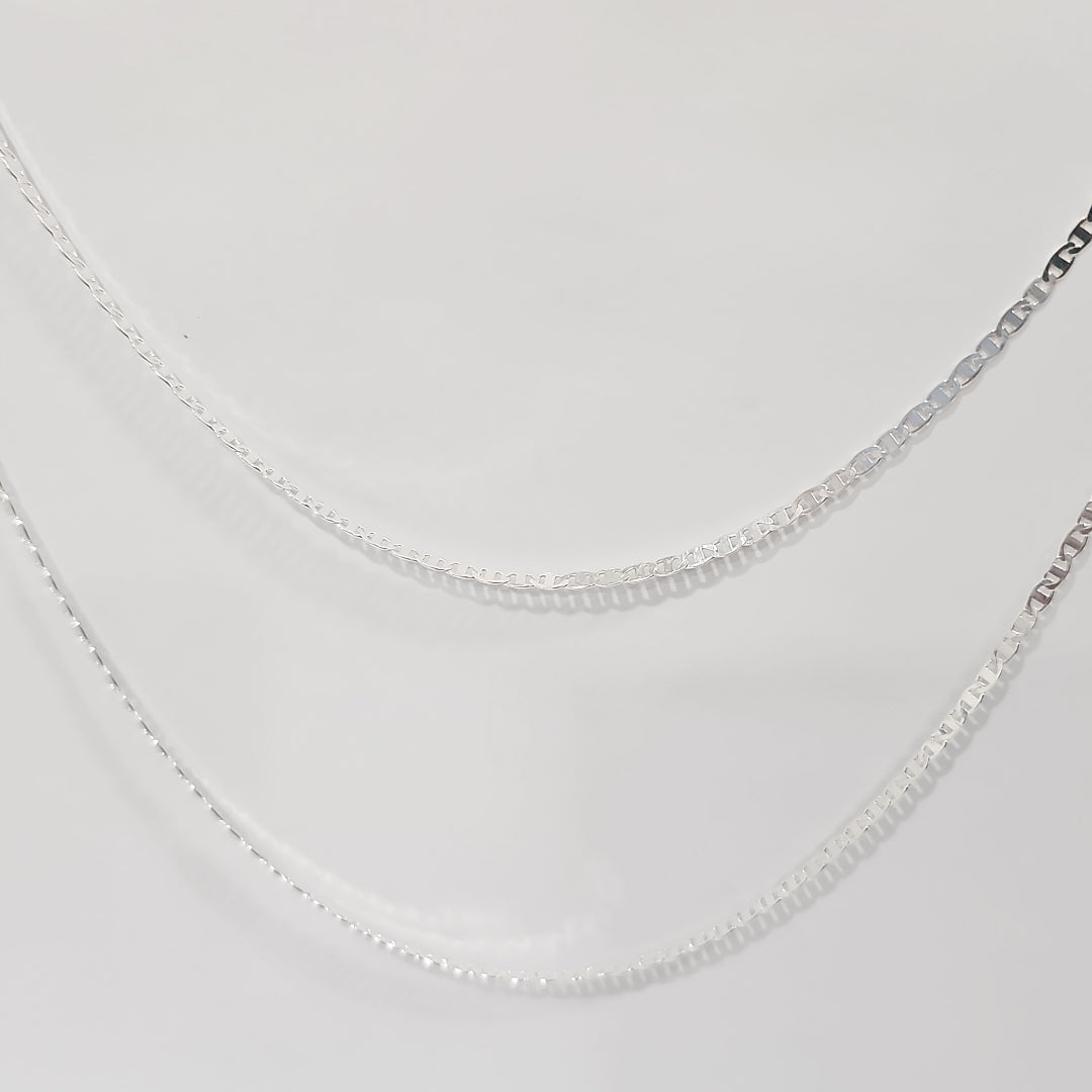 CADENA TEJIDO ESPEJO PLATA .925 60 CM 4.2 GR (NUEVO)