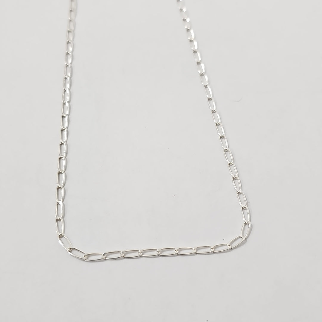 CADENA TEJIDO ESLABONES PLATA .925 50 CM 2.5 GR (NUEVO)