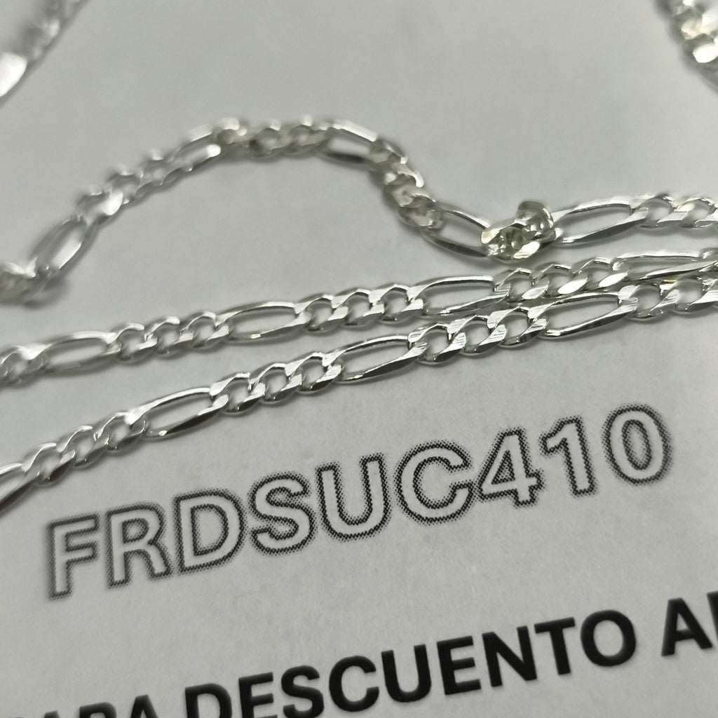 CADENA TEJIDO 3X1 PLATA .925 55 CM 7.5 GR (NUEVO)