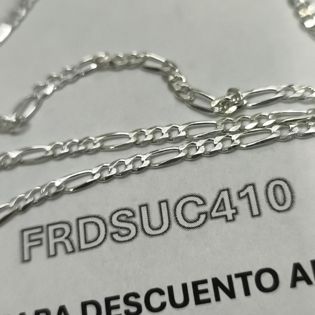 CADENA TEJIDO 3X1 PLATA .925 55 CM 7.5 GR (NUEVO)