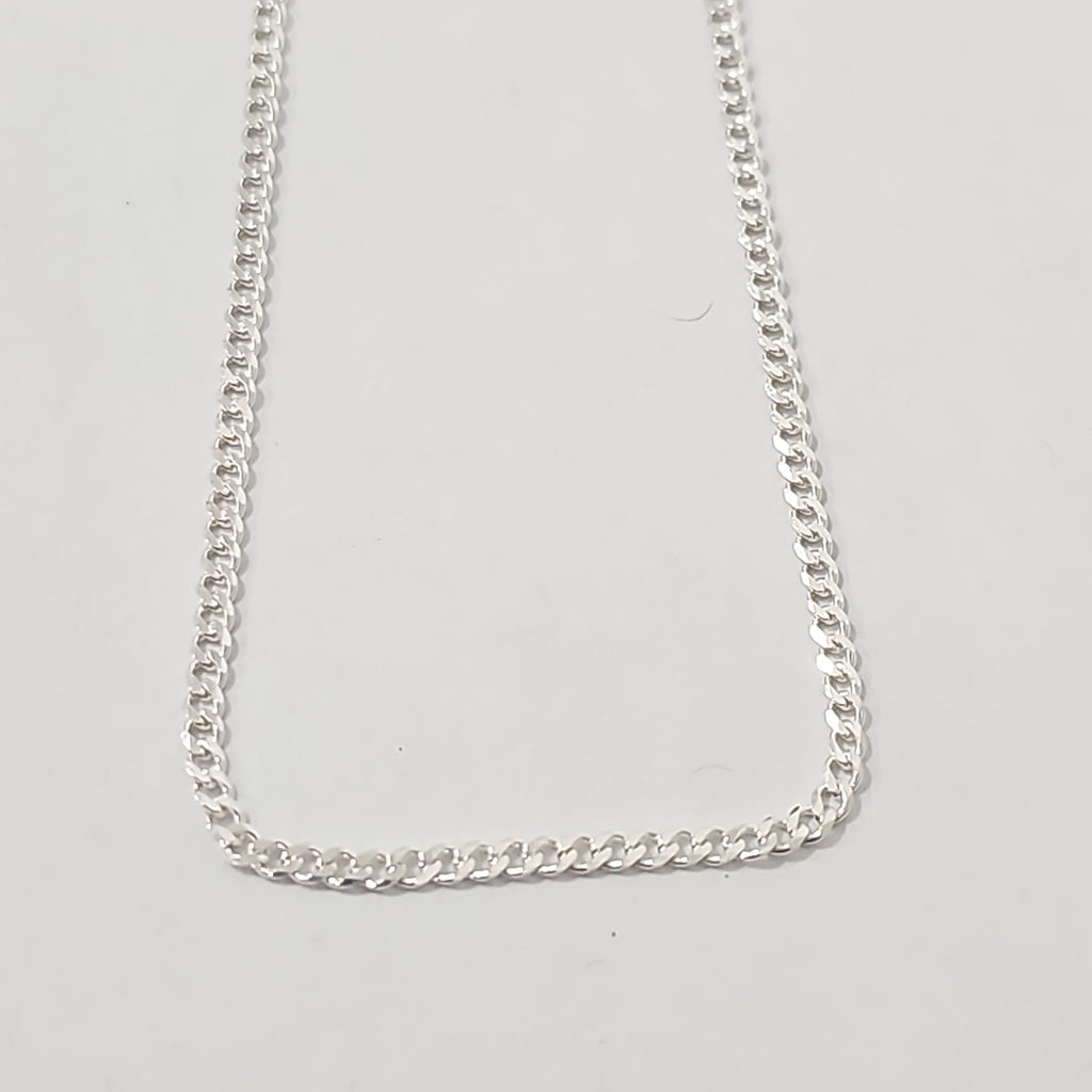 CADENA TEJIDO BARBADO PLATA .925 60 CM 5.6 GR (NUEVO)