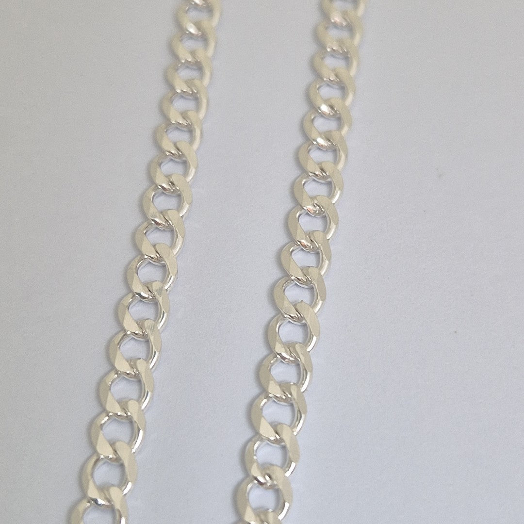 CADENA TEJIDO BARBADO PLATA .925 60 CM 12.7 GR (NUEVO)