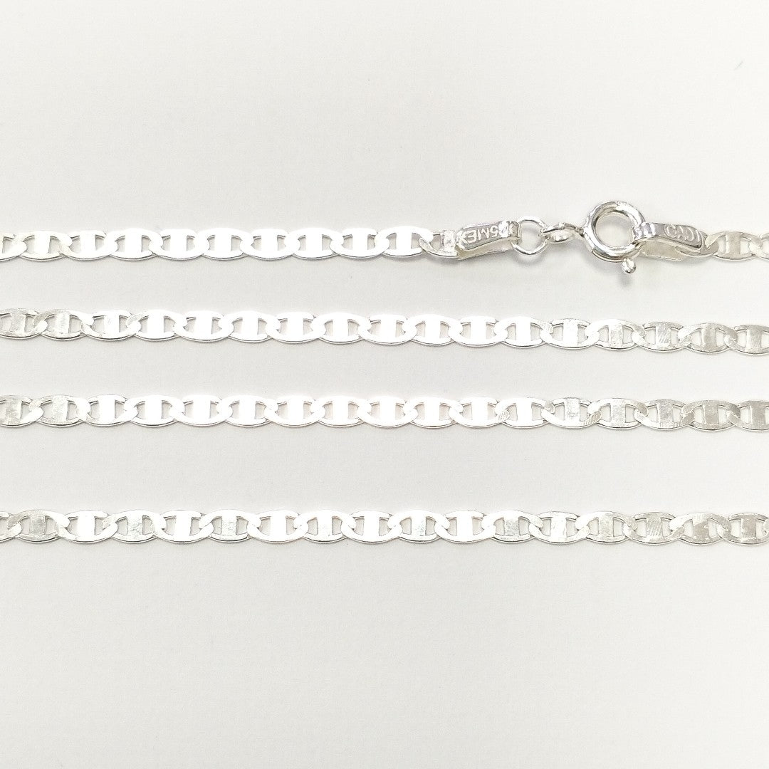 CADENA TEJIDO ESPEJO PLATA .925 60 CM 4.3 GR (NUEVO)