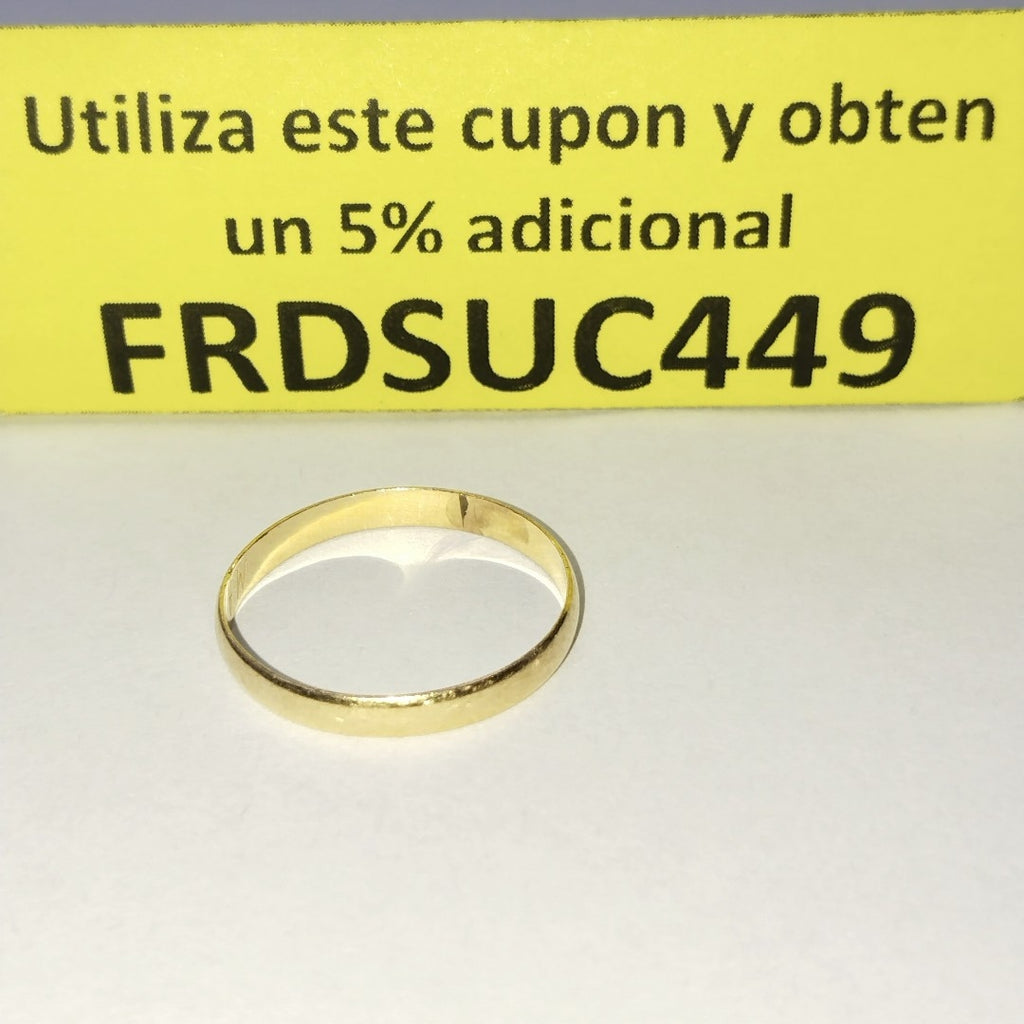 ARGOLLA ORO 14 K 1,80 GRMS (SEMINUEVO)