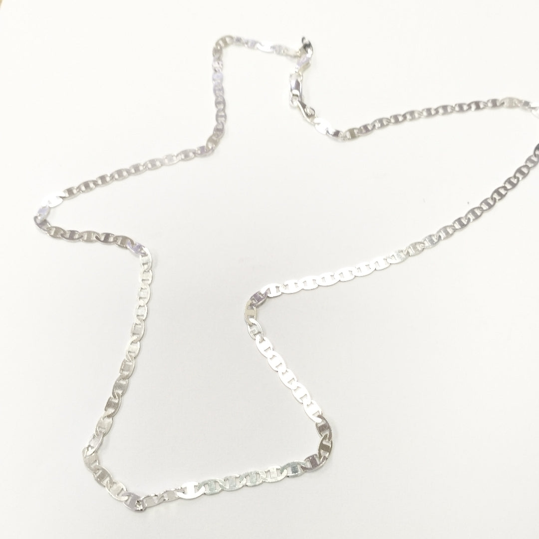 CADENA TEJIDO GUCHI PLATA .925 55 CM 8.3 GR (NUEVO)
