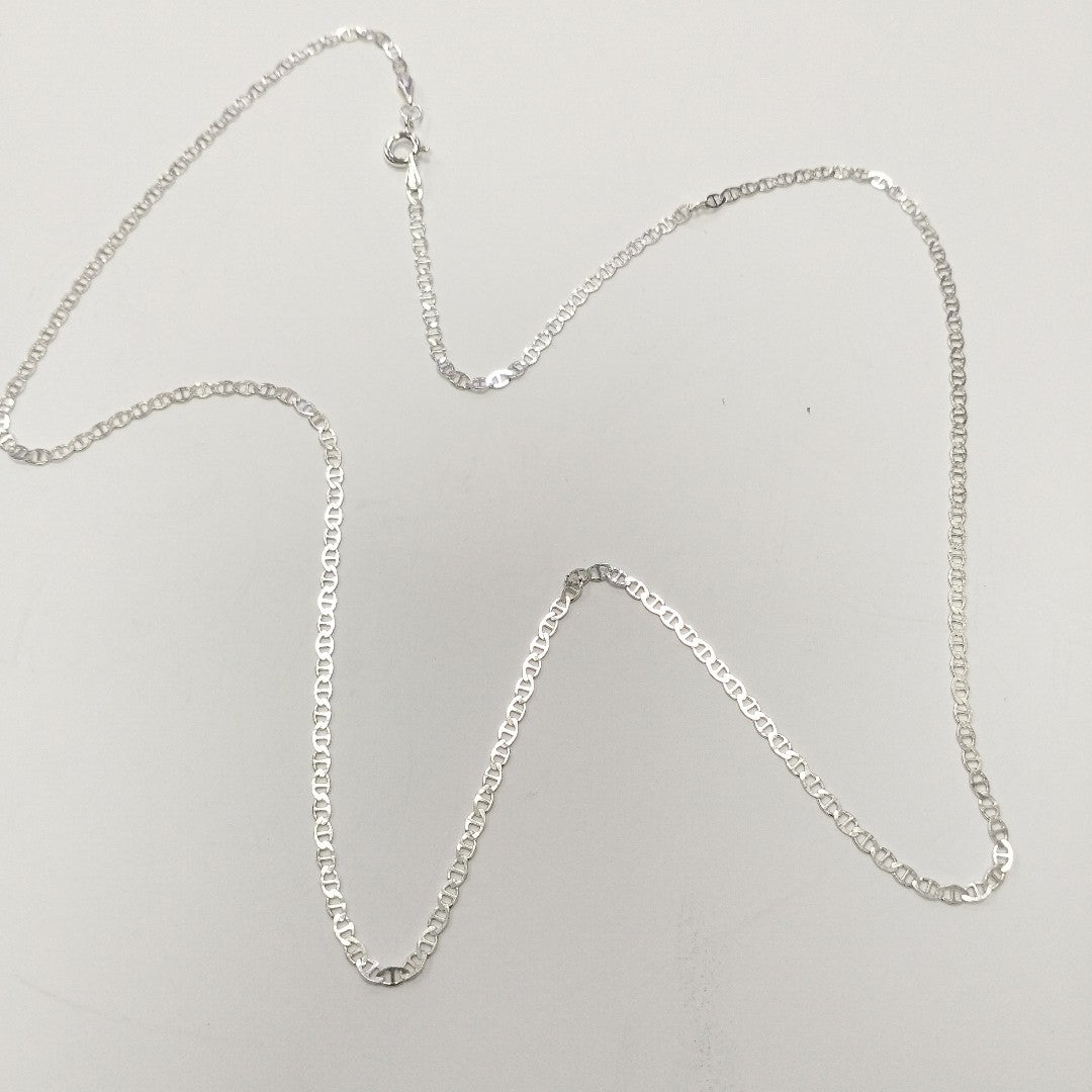 CADENA TEJIDO GUCHI PLATA .925 60 CM 3.8 GR (NUEVO)