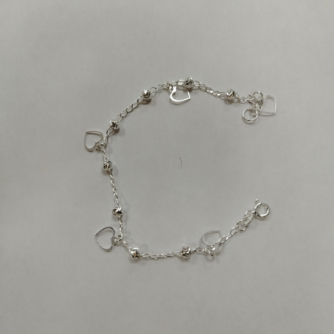 PULSERA TEJIDO ESPECIAL PLATA .925 18 CM 2.7 GR (NUEVO)