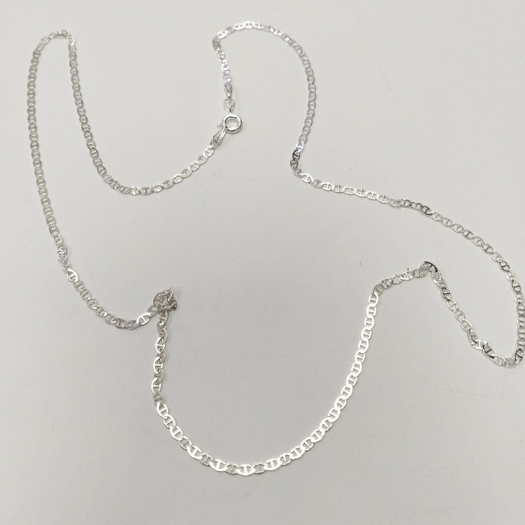 CADENA TEJIDO GUCHI PLATA .925 60 CM 3.7 GR (NUEVO)
