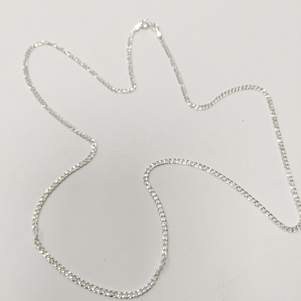 CADENA TEJIDO BARBADO PLATA .925 60 CM 5.7 GR (NUEVO)