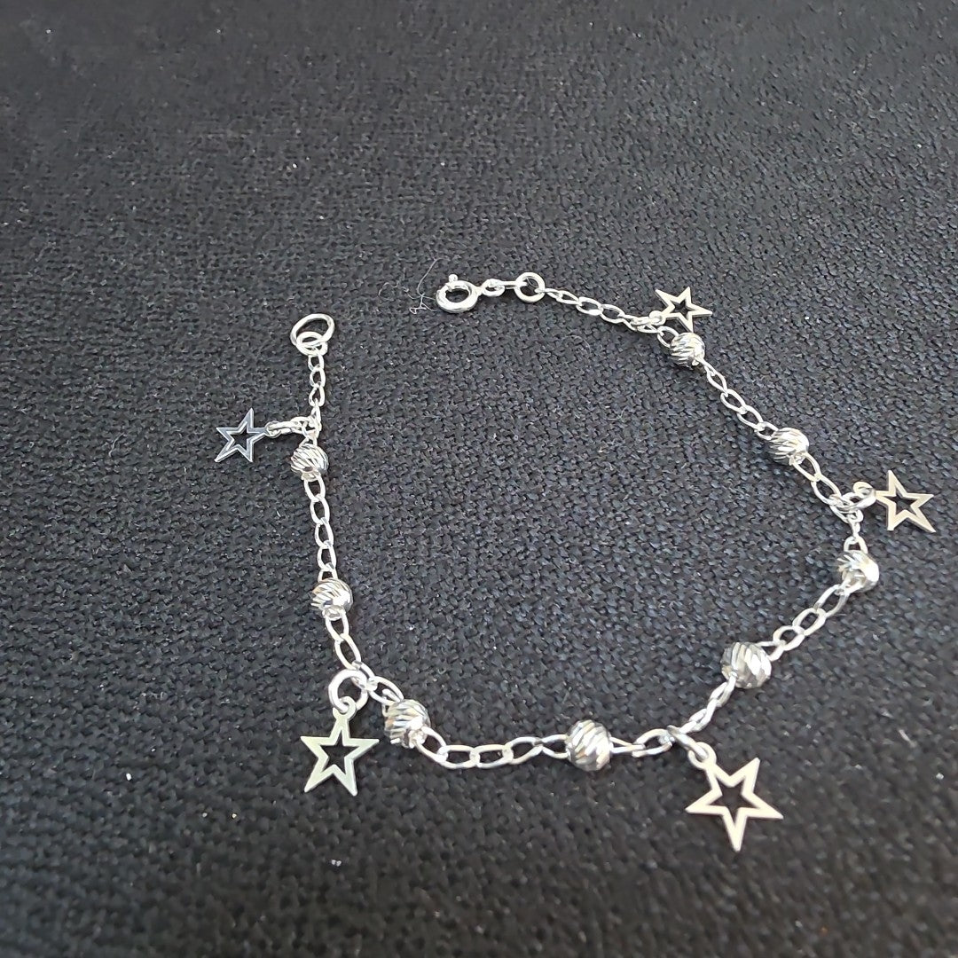 PULSERA TEJIDO ESPECIAL PLATA .925 18 CM 2.7 GR (NUEVO)